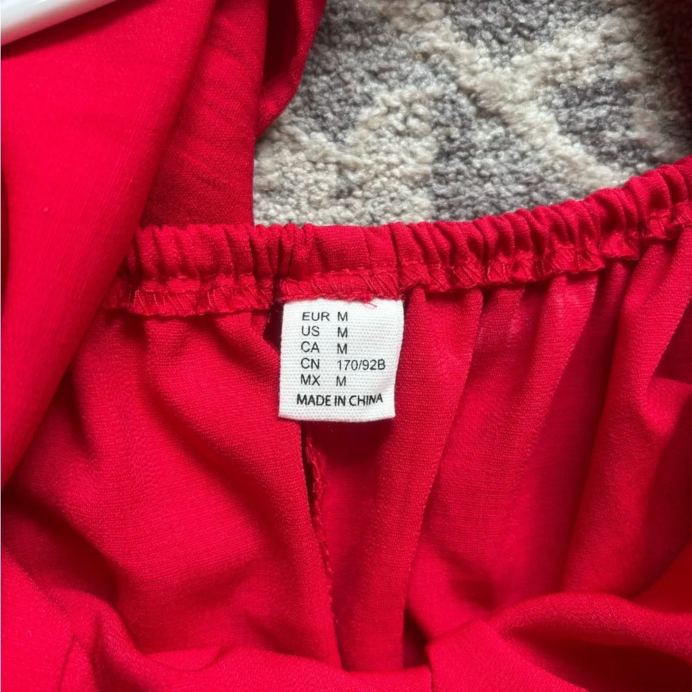 Red Ruffle Dress - Picture 8 of 9